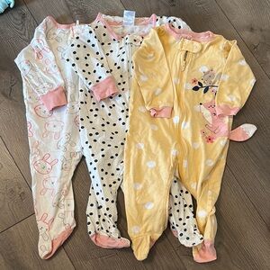 Adorable Kids One Pieces Set - Yellow, White, Pink